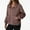 Coffee, variant on Kukoosong Women's Zip Up Sweatshirts Jackets Long Sleeve Casual Loose Outwear with Pockets