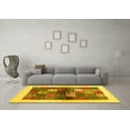 thumbnail image 3 of Ahgly Company Indoor Rectangle Abstract Yellow Contemporary Area Rugs, 2' x 4', 3 of 4