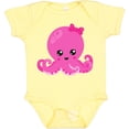 thumbnail image 3 of Inktastic Cute Octopus, Little Octopus, Baby Octopus, Hearts Girls Baby Bodysuit, 3 of 5