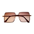 thumbnail image 5 of Lucky Brand Women Gold / Metal Large Square Front Mount Sunglass D2001, 5 of 7