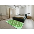 thumbnail image 5 of Ahgly Company Machine Washable Indoor Rectangle Transitional Green Onion Green Area Rugs, 2' x 3', 5 of 7