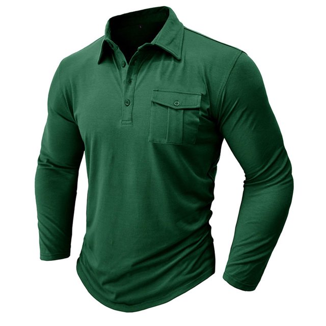 Blusas y camisas de manga larga con cuello redondo para hombre, cuello redondo, botones, boca plana, deportivas para hombre, blusas y camisas de manga larga con cuello redondo para hombre