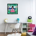 thumbnail image 4 of Stupell Industries Contemporary Choose Me Pixel Princess Black Floating Frame Canvas Art, 25 x 25, by Grace Popp, 4 of 8