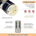 thumbnail image 5 of Iauyy Flameless Candles Battery Operated LED Pillar Candles with Remote and Timer, Ballet Dress Set of 2 （M), 5 of 8