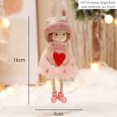 thumbnail image 1 of Pink Lace Skirt Plush Cute Angel Girl Doll Handmade Crafts Pendant Christmas Tree Hanging Ornaments New Year 2022 Xmas Gift Toy, 1 of 5
