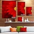 thumbnail image 3 of Red Flower with Lit up Background - Large Floral Canvas Artwork, 3 of 4