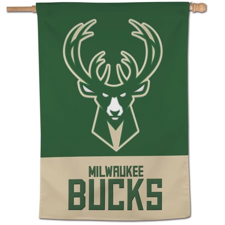WinCraft Milwaukee Bucks 28 x 40 Applique Vertical Banner