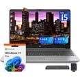 thumbnail image 1 of HP 250 G9 15.6" Full HD Anti-Glare Display, Intel Core i5-1335U, 16GB RAM, 1.16TB Storage(1TB SSD + 160GB Docking Station Set), ‎Intel Iris Xe Graphics, Wi-Fi 6, Win 11 Pro, Silver, 1 of 9