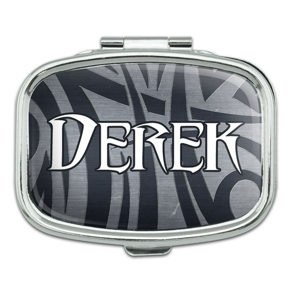 Male Names - Derek - Rectangle Pill Box