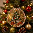 thumbnail image 2 of Christmas Pearl Art DIY Diamond Painting Hanging Suncatcher Ornament, Acrylic Rhinestone Gem Craft Pendant for Window, Wall, Door and Holiday Decor, 2 of 8