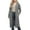 Dark Gray, variant on Breezora Women's Chunky Knit Cardigan Sweater Coat with Double Pockets Long Loose Fit Open Front L Size Beige