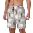 thumbnail image 1 of Fotbe winter Snowflake beer Traje de Baño para Hombre – Shorts de Natación de Secado Rápido con Forro y Bolsillos-Small, 1 of 6