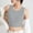 Gray, variant on TMOYZQ Women's Crop Tank Tops Seamless Ribbed High Neck Sports Bra with Padded Yoga Tank Tops Fitness Workout Running Crop Tops