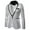 Silver, variant on WREESH Mens Sequins Blazer Peaked Lapel One Button Suit Jacket Slim Stylish Tuxedo Party Blazer Performance Suit Silver