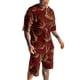 thumbnail image 2 of Conjunto deportivo de camiseta y pantalones cortos con estampado digital 3D para hombre de verano de Europa y Estados Unidos, 2 of 4