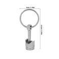 thumbnail image 2 of WRISTBIQUE 1Set Metal Keychain for Men in the Style of an Automotive Piston Component, 2 of 8