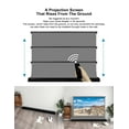 thumbnail image 6 of S Electric Tension Floor Screen With 3D(High Gain) Obsidian Long Throw Ambient Light Rejecting 【Recommended For Normal/Standard/Long Throw Projector Use】, 6 of 7
