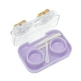 thumbnail image 2 of Unique Bargains 1 Set Contact Lens Case Contact Lens Container Contact Lens Carrier Donut Pattern 2.76"x1.65"x1.1" Purple, 2 of 5