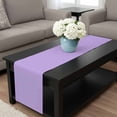 thumbnail image 4 of Purple Table Runner 60 Inches Long, Modern Pure Lavender Purple Kitchen Coffee Dining Table Decoration for Home Party Birthday Wedding Home Decor 13x60 Inches, 4 of 8