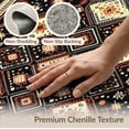 thumbnail image 6 of ODIKA 9'x12' Washable Area Rug Non-Shedding, Easy Care Abstract Grid Boho Geometric Border Interlocking Lattice Motif for Master Suite, California King, Under Bed, 6 of 7