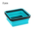 thumbnail image 3 of 2Pcs Collapsible Magnetic Parts Tray Foldable Tool Trays Square Small Metal Parts Organiser Sky Blue, 3 of 5