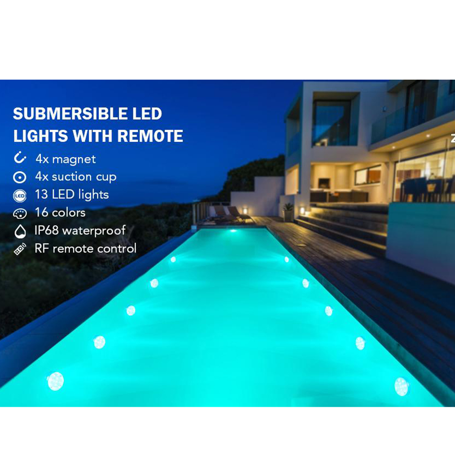 Buy Newest Above Ground Pool Light Led Submersible,Upgraded IP68