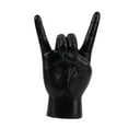 thumbnail image 1 of Estatua de gesto de mano de roca, artesanía creativa, escultura de dedo para apartamento o dormitorio. Negro Derecha, 1 of 9