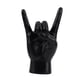 thumbnail image 1 of Estatua de mano de roca con gesto, colección de esculturas de mano, escultura de dedo moderna de resina Negro Derecha, 1 of 9