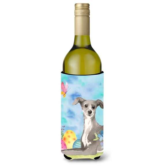 Carolines Treasures BB9631LITERK Italian Greyhound Easter Wine Bottle Beverge Insulator Hugger  Wine Bottle multicolor