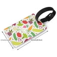 thumbnail image 4 of Balery Cartoon Vegetables Print Durable Luggage Tags with Secure Strap, Personalized Travel ID Tags for Suitcases, Bags, and Backpacks - Easy Identification for Men and Women, 4 of 8
