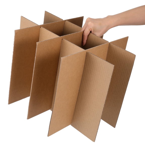 LOLIPPYY 5-Pack Beige Corrugated Cardboard Dividers for Boxes, Storage and Transportation