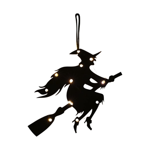 Mom's Best Letrero colgante de pared con luces de bruja, adorno de Halloween, regalos