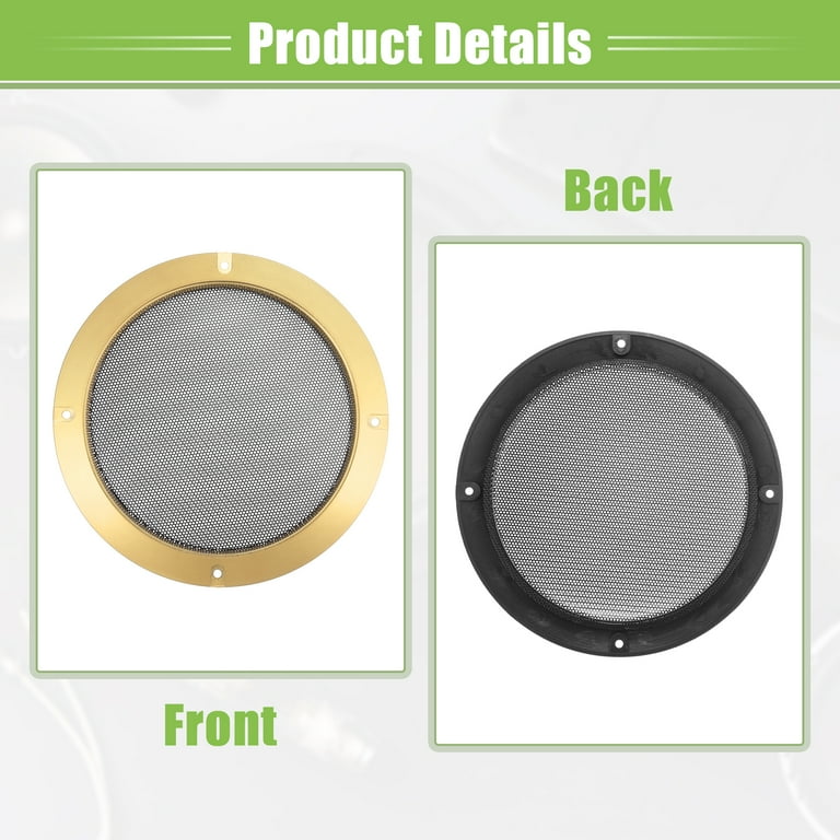 2pcs 6.5/8 inch Speaker Cover Grill Audio Decorative Circle