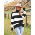 thumbnail image 3 of Zeagoo Women' Turtleneck Sweater Fall Winter Chunky Knitted Pullover High Low Hem Trendy Basic Jumper Top, 3 of 5
