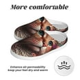 thumbnail image 6 of Fotbe Flower Crown Cat Pattern Women's Fuzzy Curly Fur Memory Foam Loafer Slippers Indoor Outdoor Slippers Winter Home Shoes-40/41, 6 of 7