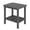 Grey, variant on 17.7" HDPE Double Patio Side Table - Rectangular Small Outdoor End Table for All Outdoor Spaces