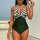 thumbnail image 3 of Traje de baño de una pieza para mujer, conjunto de bikini para mujer, traje de baño de bikini de poliéster con tirante para el cuello y cintura alta, traje de baño de poliéster para mujer, 3 of 5