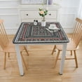 thumbnail image 3 of BANET Valentines Tablecloth Waterproof Tablecloths, Red Buffalo Checkered Branchs Frame Table Cloth Dining Table Cover Cloth for Kitchen Party Outdoor Tabletop Decor, Rectangle Tablecloth White, 3 of 7