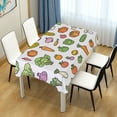 thumbnail image 4 of Yayeee Tablecloths 60" x 90" Rectangle Wrinkle Resistant Party Table Cover, Green Vegetables Pattern, 4 of 8