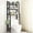 Black, variant on Restroom Organizer, 3-Tier Shelving Unit, Over The Toilet Storage Shelf, Freestanding Metal Bathroom Stand, White