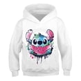 thumbnail image 1 of 2022 nuevas sudaderas con capucha de punto para niñas, sudadera de manga larga para otoño e invierno, jerséis Harajuku, serie de Disney Stich, Tops informales con capucha de 130cm Gao Jinjia LED, 1 of 2