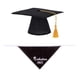 thumbnail image 1 of 2 PCS Sombrero de graduación de mascotas Sombrero Saliva Toalla Cap Cap Moda Saliva Collar Dog Decor, 1 of 5