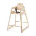 thumbnail image 1 of Foundations NeatSeat Wooden High Chair for Toddlers, Stackable, 3-Point Harness, Natural Finish, 1 of 5