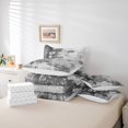 thumbnail image 6 of Manfei Gray Abstract 7-Piece Bedding Comforter Set,Batik Artwork King Bedding Sets,Vintage Tie Dye Bed Sheets For Men Women,Ultra Soft Home Decor Reversible, 6 of 8