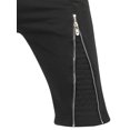 thumbnail image 5 of Ma Croix Mens Jogger Shorts Slim Fit Biker Fleece Zipper Accent Designs, 5 of 6