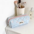 thumbnail image 5 of Lunxisen 3 Pcs Seasonal Student Checkered Pencil Case Portable Organiser Stationery Pouch Bow Design, 5 of 8