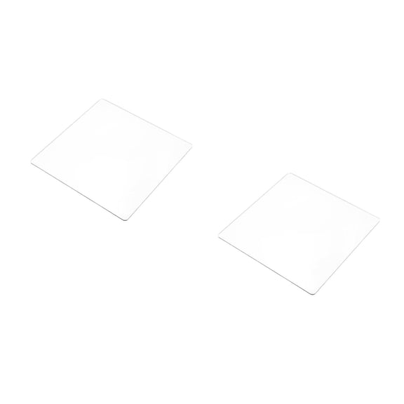 Hemoton 2pcs Full Body Mirror Self-Adhesive No-Drill Wall Mirror Shatterproof 20x20cm Mirror Decal for Bathroom Bedroom Gym Clear Decorative Mirror