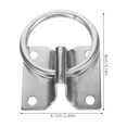 thumbnail image 2 of HERFIER 4pcs Tie Ring Safety Horse Tie Ring Horse Blocker Ring Horse Training Equipment 3.14x2.4x2.12in, 2 of 8