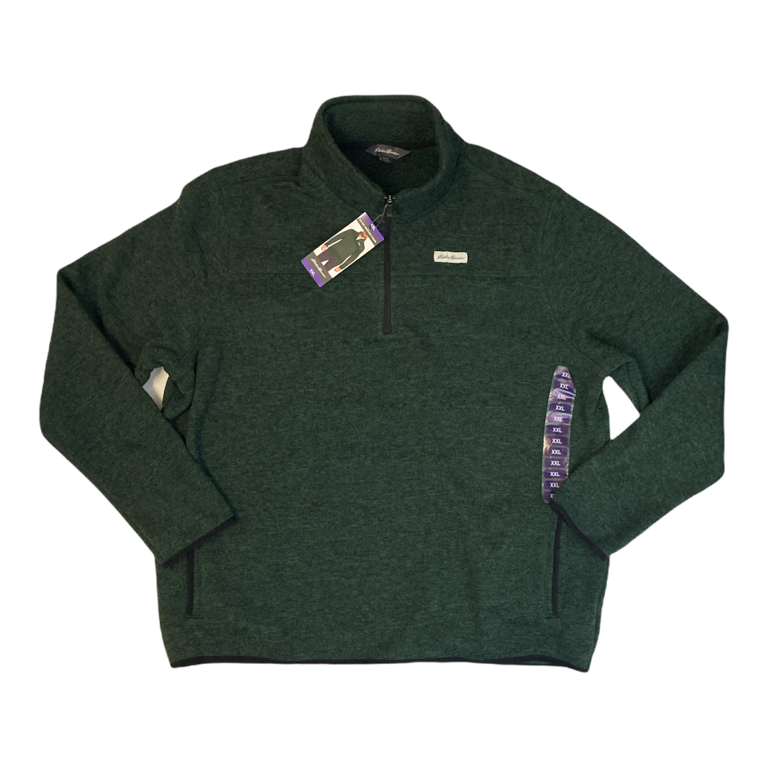 Eddie Bauer Men's 1/4 Zip Mock Neck 