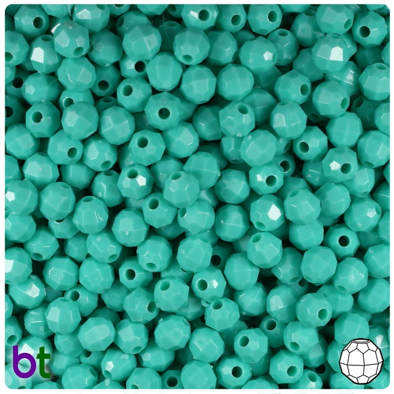 2,000 Pcs Tiny 4mm Assorted Color Round Crystal Faceted Plastic Craft Beads